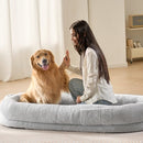 Human Dog Bed 1720x890x250 mm Human Size Dog Bed Washable Faux Rabbit Fur