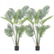 Artificial Palm Tree, 1.5m Tall Faux Plant, Secure PE Material & Anti-Tip Tilt Protection Low-Maintenance Plant, Lifelike Green Fake Tree for Home Office Warehouse Decor Indoor Outdoor