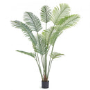 Artificial Palm Tree, 1.8mTall Faux Plant, Secure PE Material & Anti-Tip Tilt Protection Low-Maintenance Plant, Lifelike Green Fake Tree for Home Office Warehouse Decor Indoor Outdoor