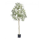 Artificial Olive Tree, 12.7cm Tall Faux Plant, Secure PE Material & Anti-Tip Tilt Protection Low-Maintenance Plant, Lifelike Green Fake Potted Tree for Home Office Warehouse Decor Indoor Outdoor