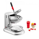 Commercial Ice Crusher 100KG/H Electric Snow Cone Maker Shaved Ice Silver