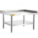 Stainless Steel Equipment Grill Stand, 152x76x61 cm Stainless Table, Grill Stand Table with Adjustable Storage Undershelf, Equipment Stand Grill Table for Hotel, Home, Restaurant Kitchen