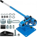 YP-9 Manual Bench Top Compact Bender Pipe Bending Machine 7 Dies 2.5-7.6cmMetal Fabrication Tube Rod Pipe Bender 44ft Mount Powdercoat Telescoping Handle Maximum 5/8 Thick 2.5-38/41cm Width
