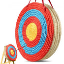Archery Target, 5 Layers 20" Arrow Target, Traditional Solid Straw Round Archery Target Shooting Bow, Hand-Made Arrows Target, Coloured Rope Target for Backyard Outdoor Hunting Shooting Practice