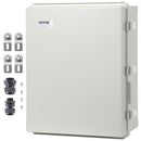 Outdoor Electrical Junction Box, 530 x 430 x 200 mm, ABS Plastic Electrical Enclosure Box with Hinged Cover Stainless Steel Latch, IP67 Dustproof Waterproof for Outdoor Electrical Projects, 21 x 17 x 8 inch