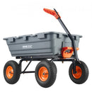 Poly Garden Dump Cart Heavy-duty Yard Carts and Wagons 6.48 cu.ft 1200 lbs