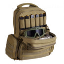 Tactical Range Backpack for 6 Pistols, Gun Backpack with 6 Independent Pistol Bags & 10 Magazines, Pistol Backpack for Outdoor Hunting Shooting, Range Bag for Handguns Lockable Zipper,  Brown