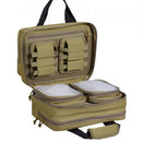 Range Bag for 2 Pistols Tactical Gun Bag 2 Built-in Pistol Bags Brown