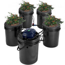 RDWC Hydroponics System Recirculating Deep Water Culture 4 Buckets 20L