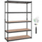 Storage Shelving Unit, 5-Tier Adjustable, 907 kg Capacity, Heavy Duty Garage Shelves Metal Organizer Utility Rack, Black, 45D x 122W x 183H cm for Kitchen Pantry Basement Bathroom Laundry Closet