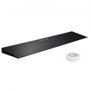 3 cm Rise Cuttable Threshold Ramp for Sweeping Robot, 90 cm Wide Natural Rubber Wheelchair Ramp, Non-Slip Solid Rubber Ramp with Double-Sided Tape for Doorways, Driveways, Bathroom, Smooth Tile
