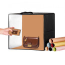 Photo Studio Light Box 3000-5600K 6 Double-Sided Color Backdrops, 41 x 40 x 39 cm