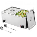 Commercial Electric Food Warmer 3-Pan Countertop Buffet 16L Bain Marie