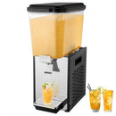Commercial Beverage Dispenser, 18 L Juice Dispenser, 300W 304 Stainless Steel Food Grade Ice Tea Drink Machine with 7℃-12℃ Cooling Temperature, for Cold Drink Restaurant Bar Party