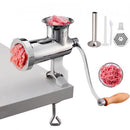 Heavy Duty Meat Grinder Manual Sausage Filler Stainless Steel with Clamp