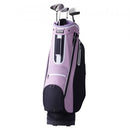Golf Cart Bag with 14 Way Organizer Divider Top, 36” Multiple Pockets Premium Cart Bag, Durable Golf Bags with Handles & Dust Cover & Detachable Strap for Men & Women, Black Purple