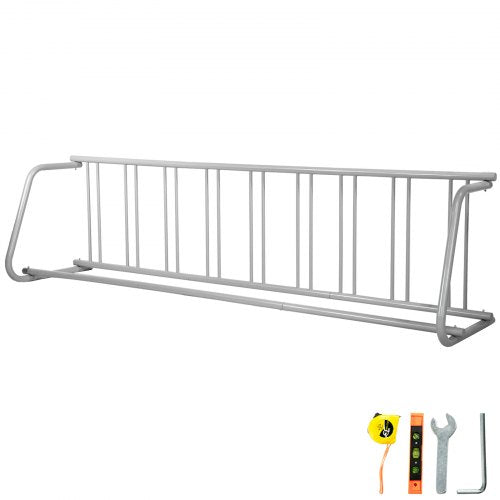 Floor Bike Rack 9 Holders Single-side Storage Stand For Garage Street Yard
