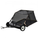 Tow-Behind Lawn Sweeper 106.6 cm Leaf Yard Collector 12 cu.ft. Adjustable