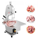 Commercial Electric Meat Bandsaw, 1800W Stainless Steel Countertop Bone Sawing Machine, 380 x 485 mm Workbench, 180 mm Max Cutting Thickness, Frozen Meat Cutter with 5 Blades for Rib Pork Beef