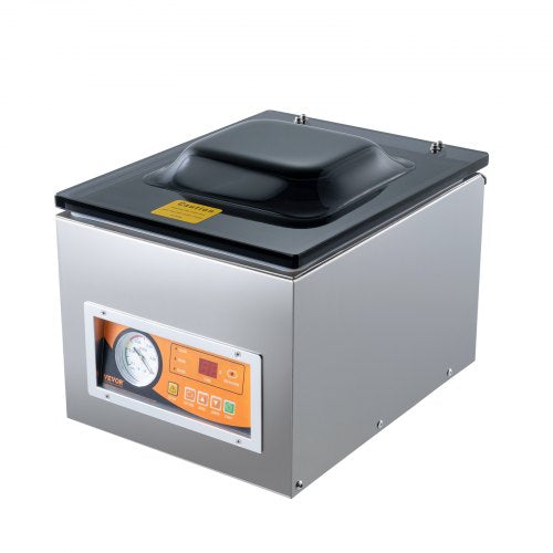 Chamber Vacuum Sealer, 260W Sealing Power, Vacuum Packing Machine for Wet Foods, Meats, Marinades and More, Compact Size with 260 mm Sealing Length, Applied in Home Kitchen and Commercial Use
