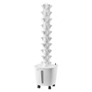 Hydroponic Growing System, 50 Pods Vertical 10 Tiers Hydroponic Tower, Rolling Hydronic Garden with Water Pump & Wheels, Indoor Plants Germination Kit for Herbs Fruits & Vegetables
