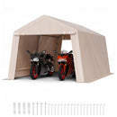 Outdoor Storage Portable Shed 10x15 ft Waterproof Canopy Garage 2 Doors
