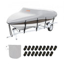 Boat Cover 600D Waterproof 23-24 ft Boat Cover V-Hull Tri-Hull Runabout