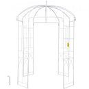 Birdcage Shape Gazebo Pergola 9' x 6.6' for Wedding Outdoor Garden White