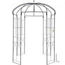 Birdcage Shape Gazebo Pergola 9' x 6.6' for Wedding Outdoor Garden Black