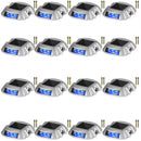 Solar Driveway Lights Blue 16-Pack Solar Powered Deck Light Lamp Outdoor Road