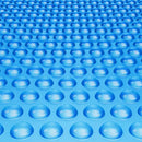 Solar Pool Cover, Φ10 ft Round Solar Blanket for Pools, Inground Above Ground Swimming Pool Solar Cover, 15 mil Solar Covers Blue