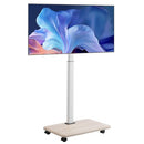 Rolling TV Stand, Mobile TV Cart for 32-70 Inch Screens, 25° Left-Right Rotation and Height Adjustable TV Mount on Wheels, Holds up to 45 kg for Corner, Bedroom, Outdoor, Max VESA 600x400mm