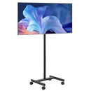 Rolling TV Stand, Mobile TV Cart for 17-55 Inch Screens, Portrait to Landscape, Portable TV Stand with Wheels Holds up to 20 kg for Living Room, Bedroom, Office, Outdoor, Max VESA 200x200mm