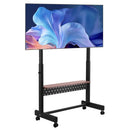 Rolling TV Stand Mobile TV Cart Holds Up to 92.99 kg for 55-100 Inch TVs