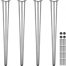 Hairpin Table Legs 40 inch, Set of 4 DIY Desk Table Legs 3 Rods Heavy Duty