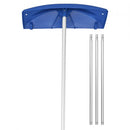 Snow Roof Rake, 60cm PP Plastic Blade, 1.18-5.55 m Adjustable Roof Snow Scraper with Wheels, Anti-Slip Handle Snows Removal Tool, Lightweight House Rooftop Rake for Leaves Debris Removal