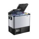 Portable Car Refrigerator, 55L Car Refrigerator Fridge, 12V/24V/100-240V Dual Zone Portable Freezer, -18℃ to 10℃ Adjustable Temperature, Compressor Cooler for Home, Outdoor, Camping, RV, Car