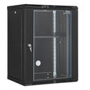 15U Wall Mount Network Server Rack Cabinet Enclosure 457.2 mm Door Lock