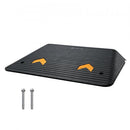 Upgraded Rubber Threshold Ramp, 10.2 cm Rise Door Ramp with 1 Channel, Natural Rubber Car Ramp with Non-Slip Textured Surface, 15 tons Load Capacity Curb Ramp for Wheelchair and Scooter