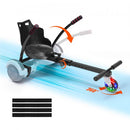 Hoverboard Seat Attachment,for 16.5cm20.3cm21.6cm25.4cmHoverboards,with LED Lights,Grips Control,Adjustable Frame Length and 99.8 kg Load Capacity,Hover Board Go Karts Accessory, for Kids Adults