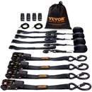 4 Pack Ratchet Tie Down Straps 2200 lbs 1