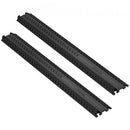 2 PCs Drop Over Cable Cover Ramp, 907 kg/axle Load Capacity, Heavy Duty Cable Hose Protector Ramp, Floor Cord Cover for High Walking Traffic Areas Indoor Outdoor Home Office Warehouse School