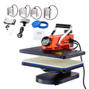 Heat Press Machine 12x15in 8in1 Sublimation Transfer T-shirt Plate Mug Cup