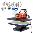 Heat Press Machine - 8 in 1 Heat Press Sublimation Machine for DIY T-Shirts/Hats/Mugs/Heat Transfer Projects, 12x15 Multifunction Swing Away Heat Press with 360° Rotation/Mica Heating/Knob-style