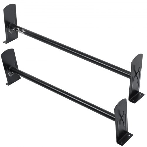 2 Bars Van Roof Ladder Rack 500 LBS Adjustable 35.8" to 57.5" Alloy Steel
