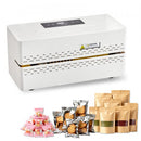 Continuous Sealing Machine, 8-12 mm Seal Width, Automatic Continuous Band Sealer with Digital Temperature Control, Automatic Shutdown, Portable Heat Sealing Machine for 0.06-0.2 mm Plastic Bags
