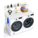 Washer Dryer Countertop with Shelf 54"x27" Wooden Washer Dryer Cover White