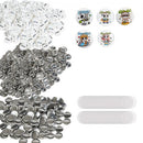 1" 25mm Button Badge Parts Supplies for Button Maker Machine 500 Sets