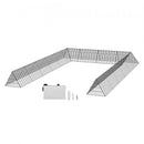 Chicken Tunnels 236.2x157.5x24.2 inch Portable Chicken Tunnels for Outside