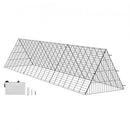 Chicken Tunnels 118.1x28x24.2 inch Portable Chicken Tunnels for Outside